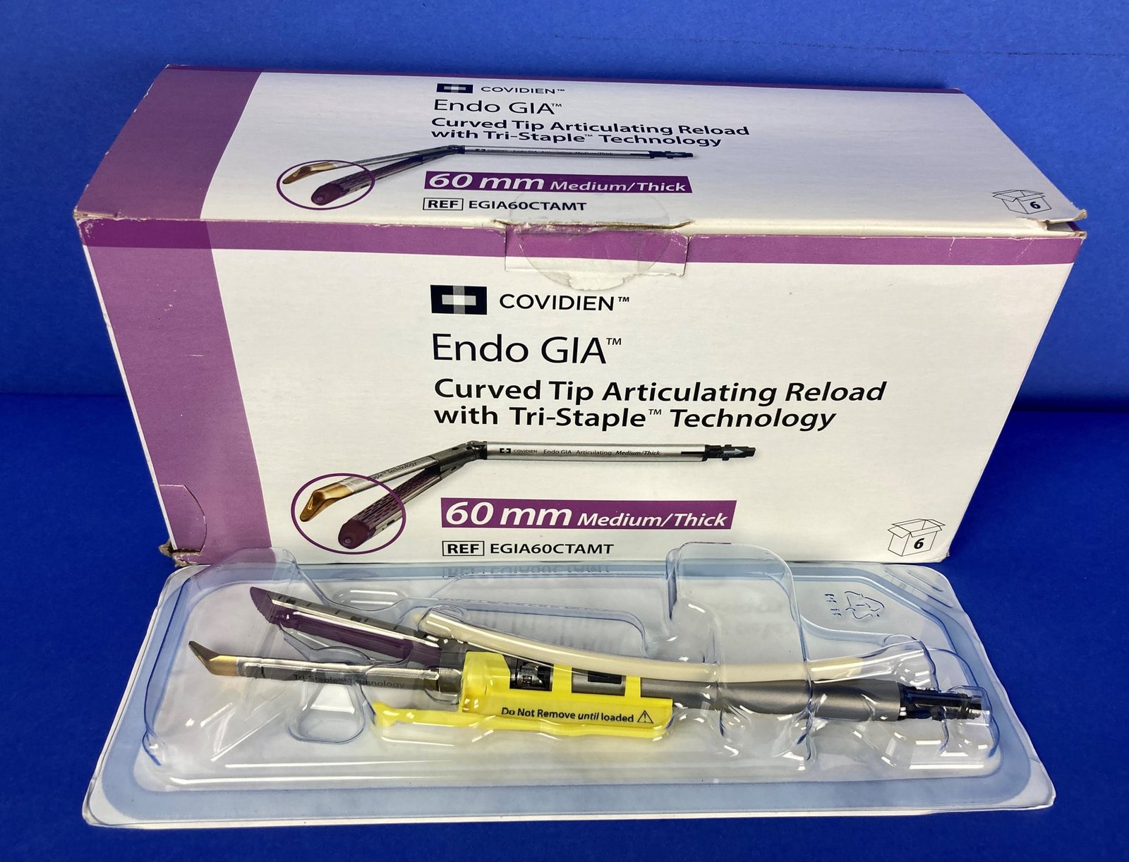 Covidien EGIA60CTAMT Endo GIA Curved Tip Articulating Reload with Tri-Staple